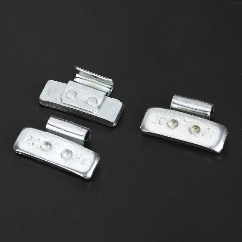 car accessories Tire Chains 20g/0.71oz Clip-On Hook Wheel Blocks P-Style Tire Weight Balancing Assortment araba