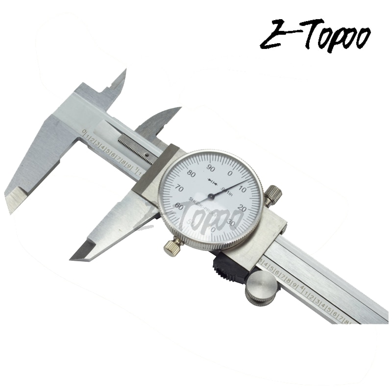 Factory-Outlet 0-6&quot; Inch Dial Vernier Caliper 6 Inch .001&quot; Shock Proof Dial Caliper Gauge Micrometer