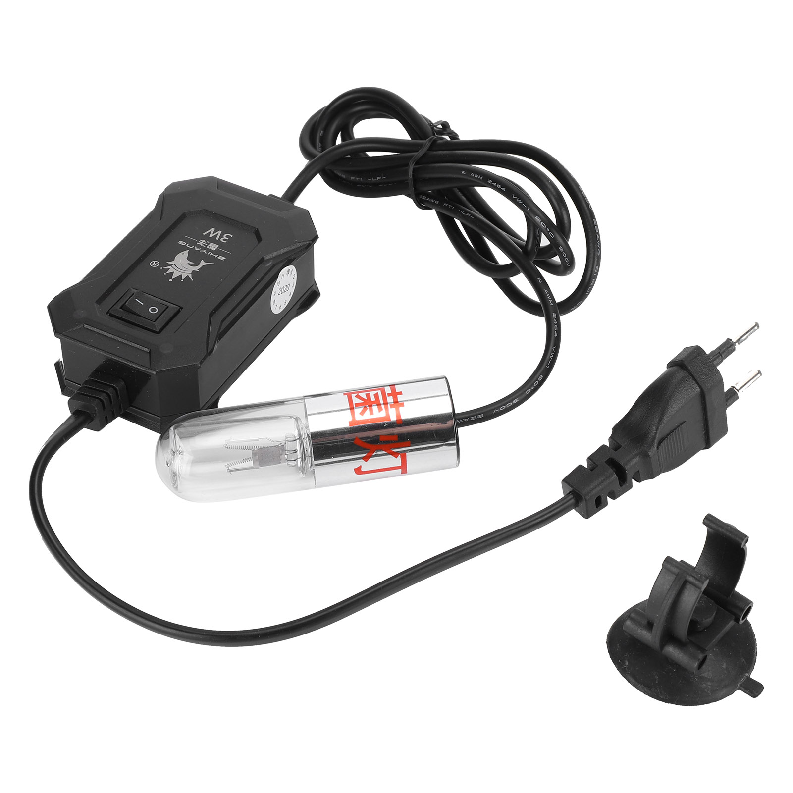 UV Sterilizer for Aquariums with Timer and UV Light 9W - Waterproof UV Purifier For Cleaning Aquariums and Swimming Pools