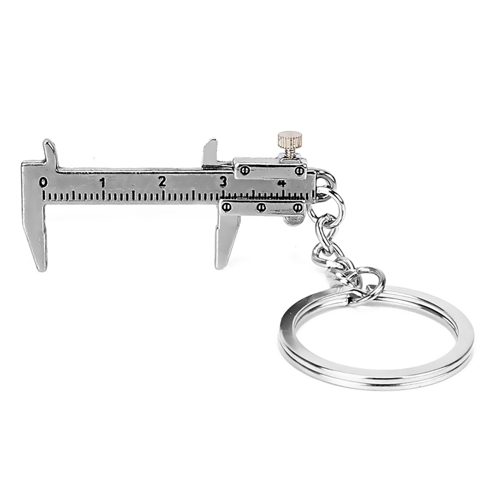 Forauto vernier caliper bil nøgleringe metal vedhæng auto nøglering nøgleringe bil-styling bil tilbehør