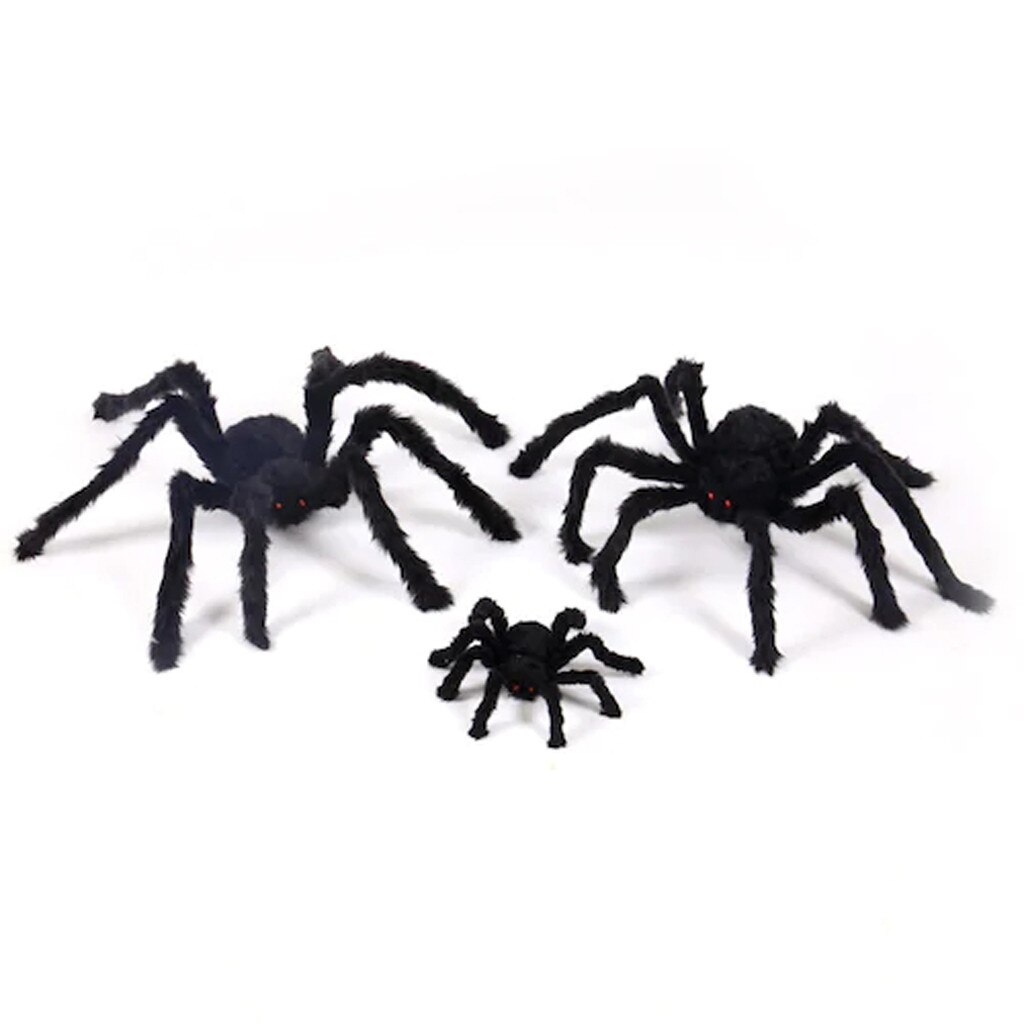 Halloween Decoration Long Plush Spider for Halloween House Decoration Novelty Toy Haloween Scary Party DIY Decoration