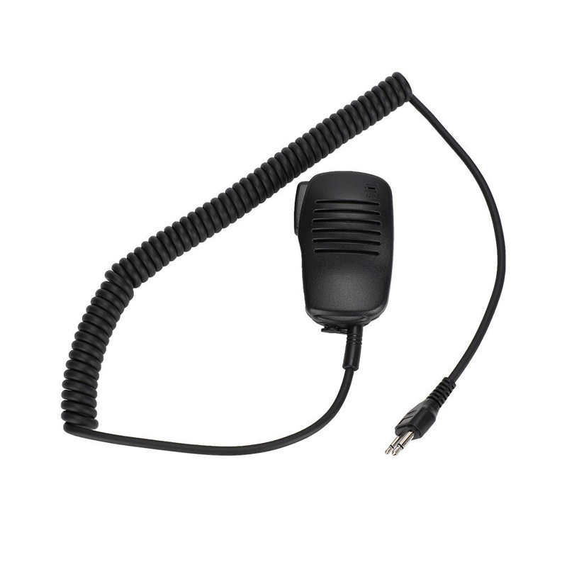 IC-A2 Handheld Mic Speaker Microphone for ICOM Two-way Radio 360 Degree Rotatable clip 3.5mm earpiece jack