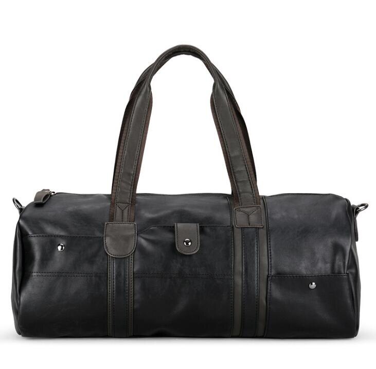 Outdoor sporttassen top pu leer sportschool fitness training schoudertassen heren reistassen crossbody tas heren reistassen: Stijl een