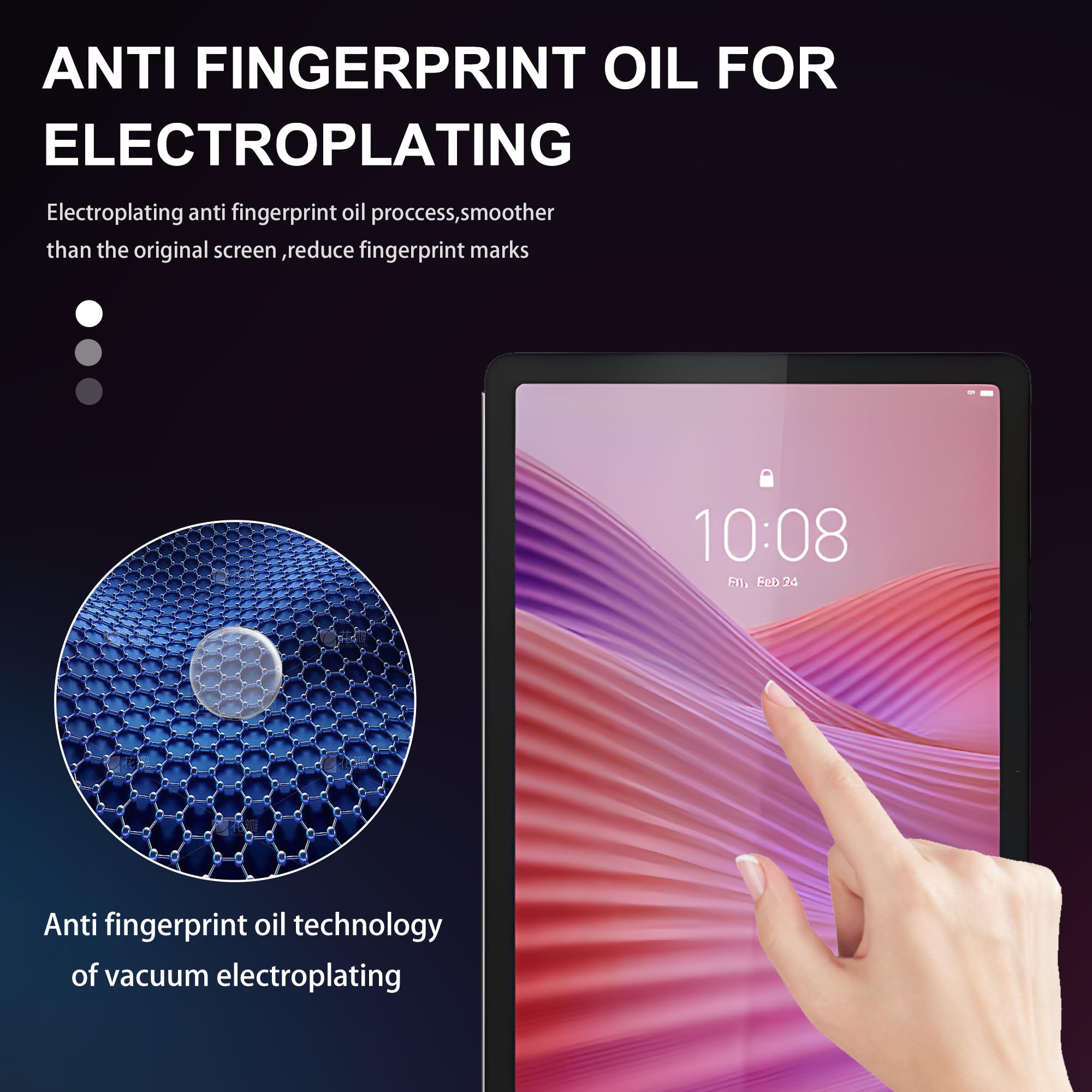Displayschutzfolie für Lenovo Tab 10,1 Zoll (2025) TB311FU / TB311XU, gehärtetes Glas, blasenfrei, HD-Schutzfolie mit hoher Reaktion