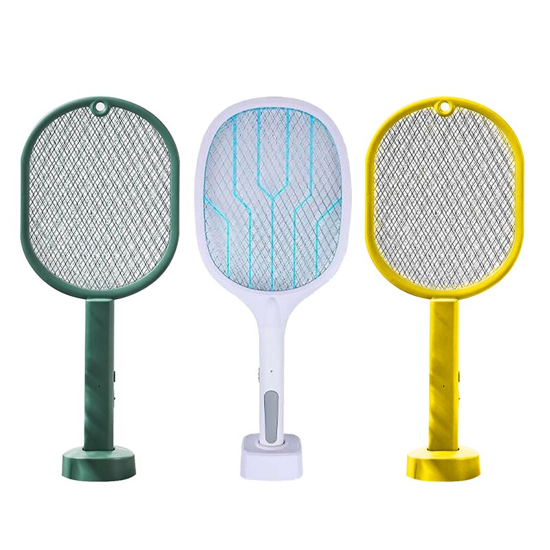 Matamoscas eléctrico recargable por USB, matamoscas 2 en 1, mata insectos