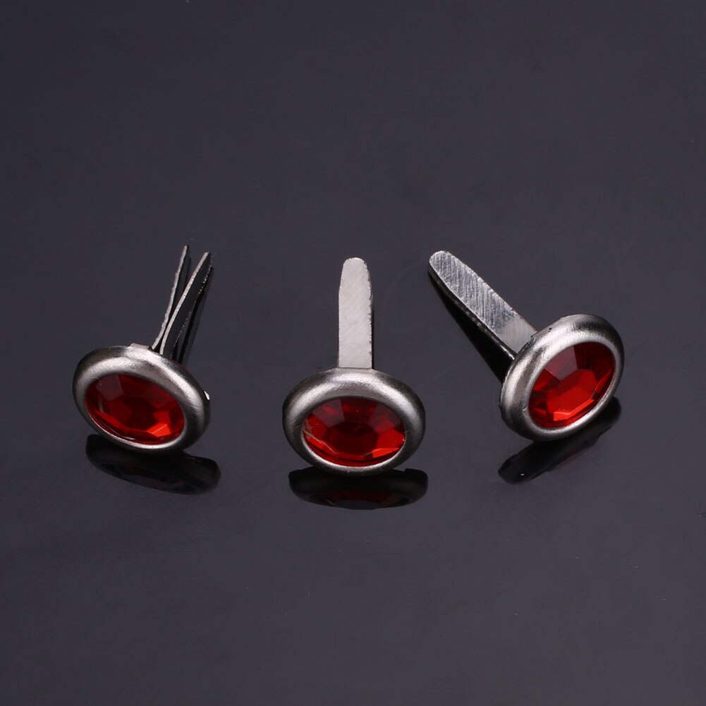 Mini clavos de diamantes de imitación, adorno para álbum de recortes, Decoración, , gemelos de 7 colores, 20 Uds.