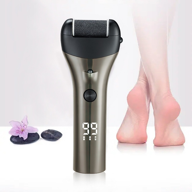 Electric Foot File with High Efficiency, Household Callus Remover, Automatic Rotating Pedicure Tool, Multi-functional Foot