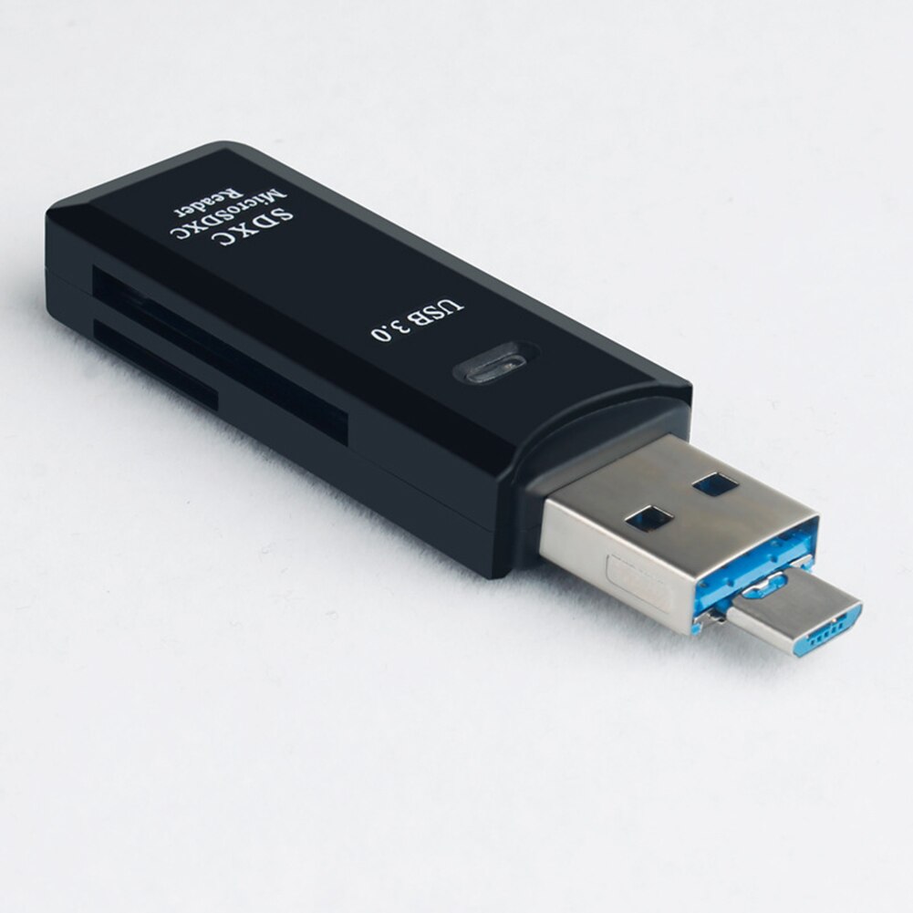 USB 3.0 SD Memory Card Reader Adapter High Speed Durable For Micro SD SDXC TF SUB: Black