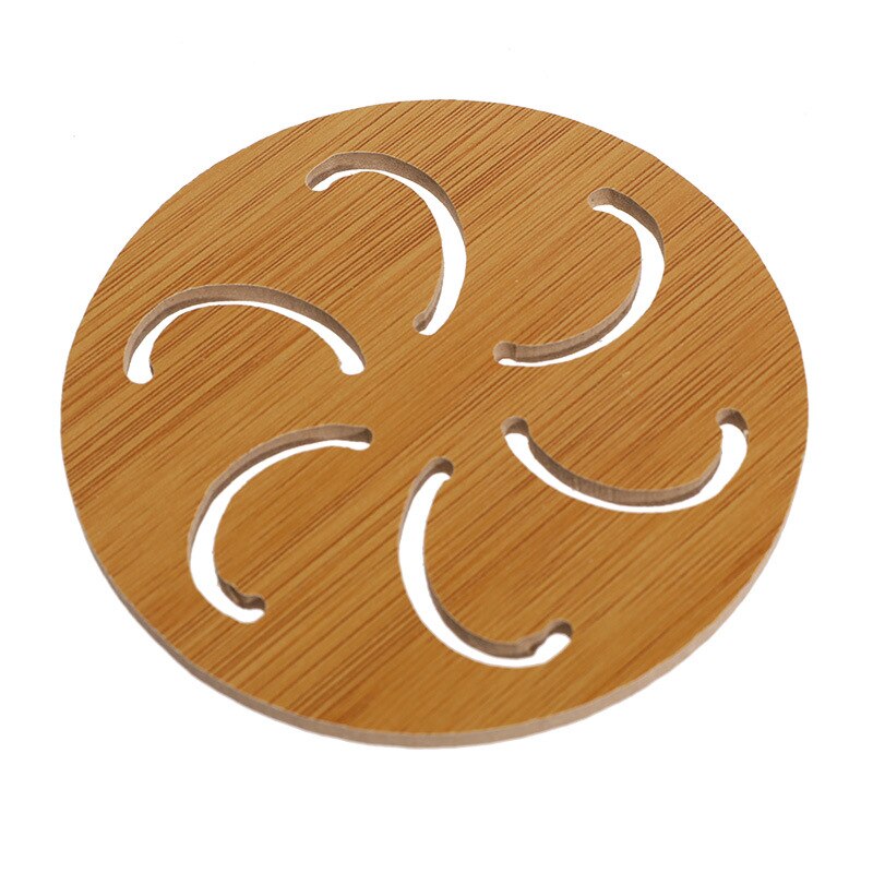 Alfombrilla de madera de dibujos animados para el hogar, tapete aislante antideslizante para mesa, tapete para olla, posavasos para té, tazón, almohadilla, posavasos, accesorios de cocina: bb