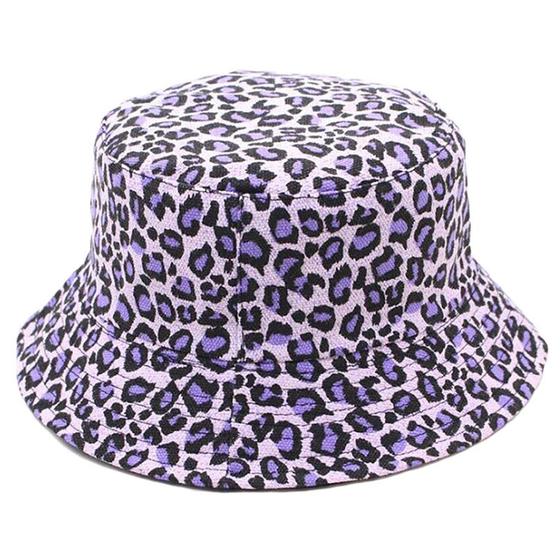 Della Stampa del leopardo Del Cappello Della Benna Per La Spiaggia di Sport Fisherman Cap Corsa Esterna Del Cappello Protezione Del Sole Cappelli Per Gli Uomini E Le Donne Sole del Cappello di pesca: purple