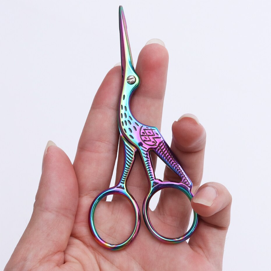 1pc Rainbow Nail Cuticle Nipper Stainless Steel Chameleon Scissor Clipper Dead Skin Remover Pusher Manicure Makeup Tools SAA37