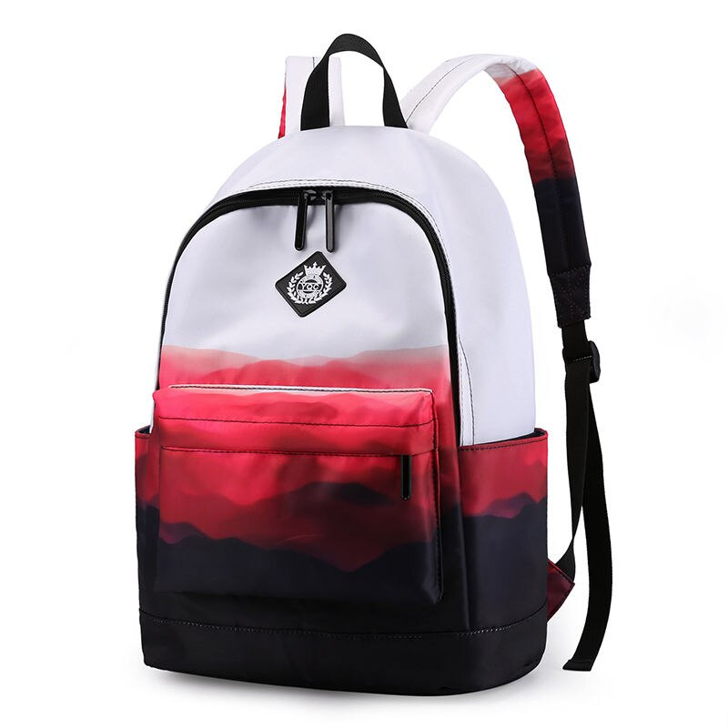 Zwart Wit School Satchel Unisex Casual Dagrugzak Lichtgewicht Vrouwen Terug Zak Schooltassen Voor Tienermeisjes Jongens College: Red