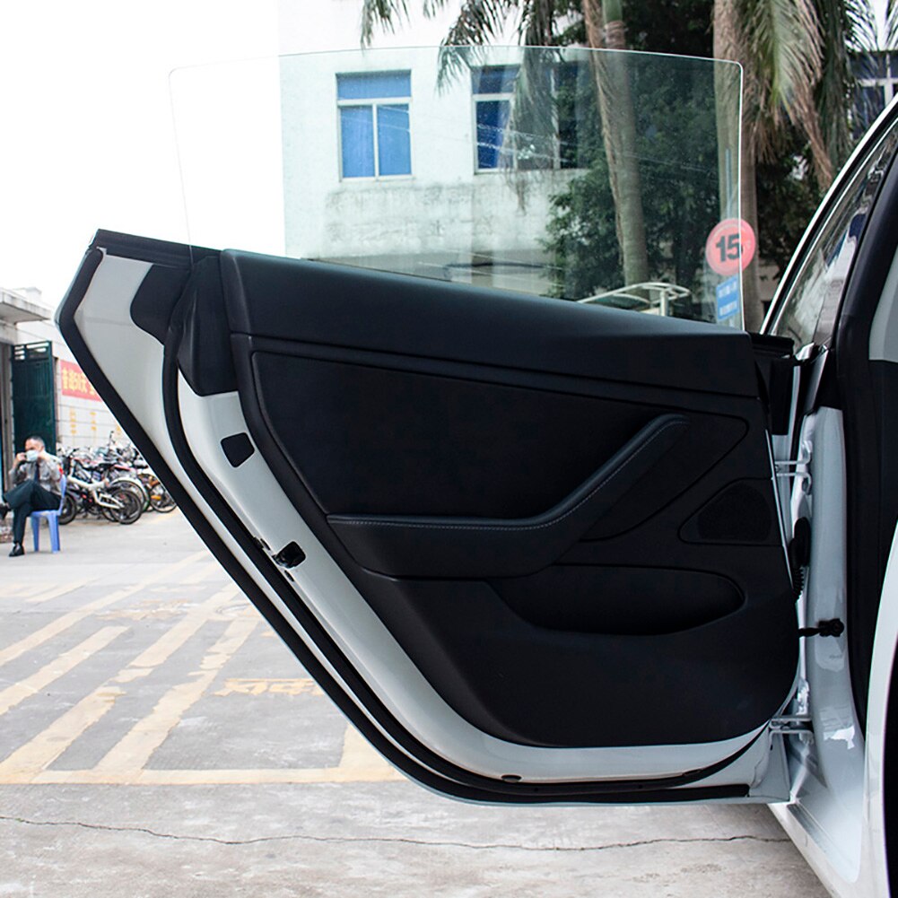 Tür Dichtung Bausatz Schalldichte Streifen nasser Strippen Wind Lärm Reduktion nasser Entwurf Streifen für Tesla Modell 3 Vorne Hinten