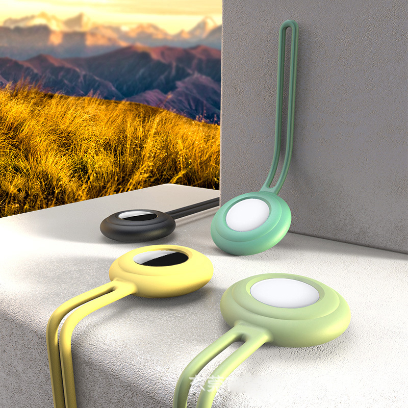 Dla Airtags lokalizator pokrywa brelok płynny silikonowy brelok robić jabłko powietrze etykietka Obudowa anty-strata pies naganiacz zwierza lokalizator Airtag