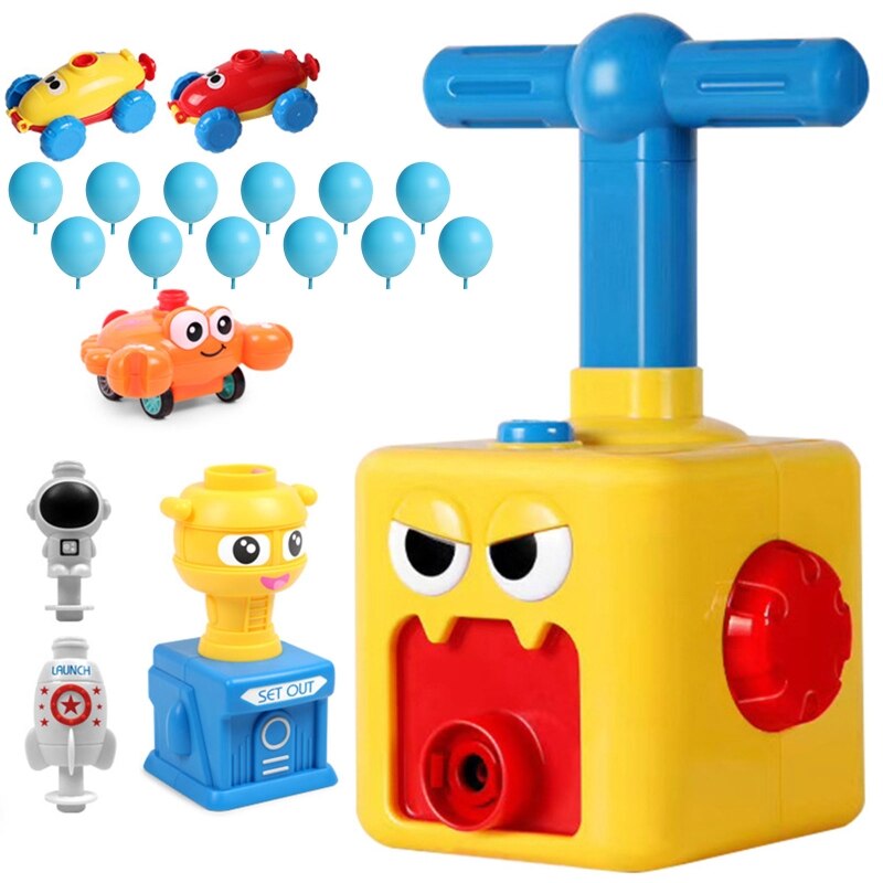 Coche de juguete de globo propulsado de inercia para niños, juguete para , 40JC: E