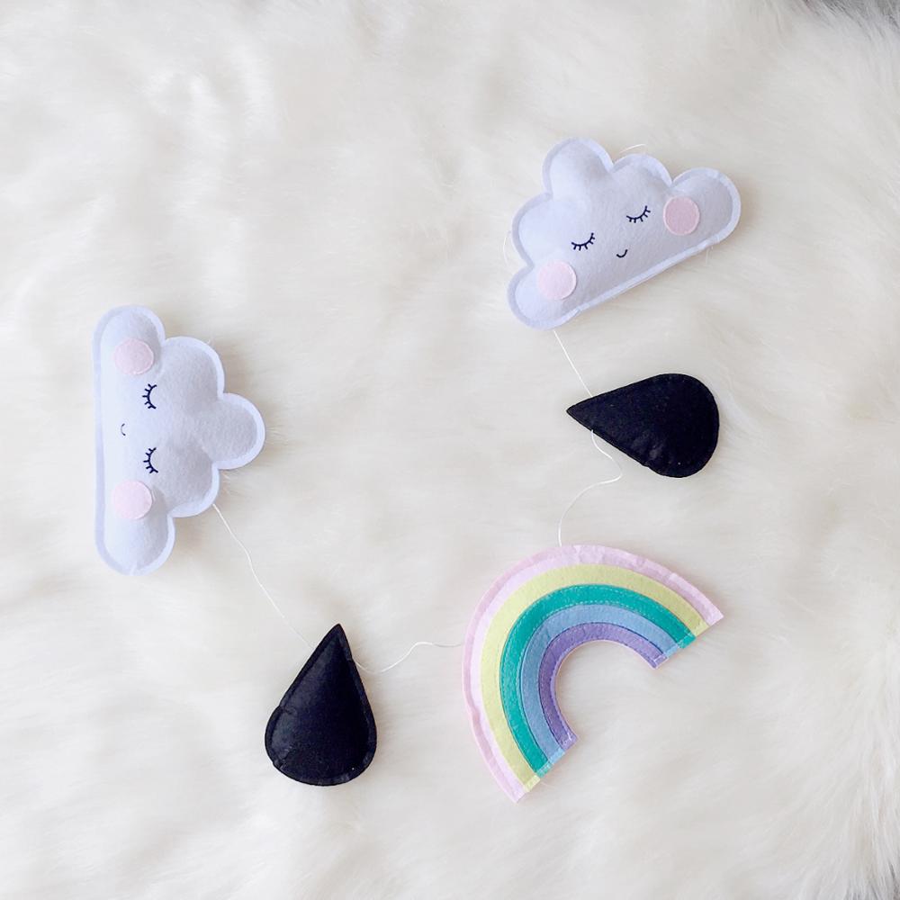 eins nordisch Wolke Regenbogen Neugeborenen Baby in sterben Krippe Kleinkind Zimmer Dekor Fotografie Requisiten Baby Schlafzimmer Dekoration Befriedung Spielzeug