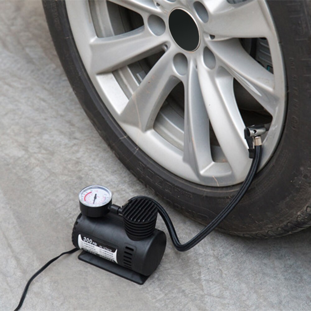 Universal Car Mini Electric Tyre Inflation Air Pump Portable Inflator 300PSI Compressor for Car/Motorcycle/Basketball/Air Bed