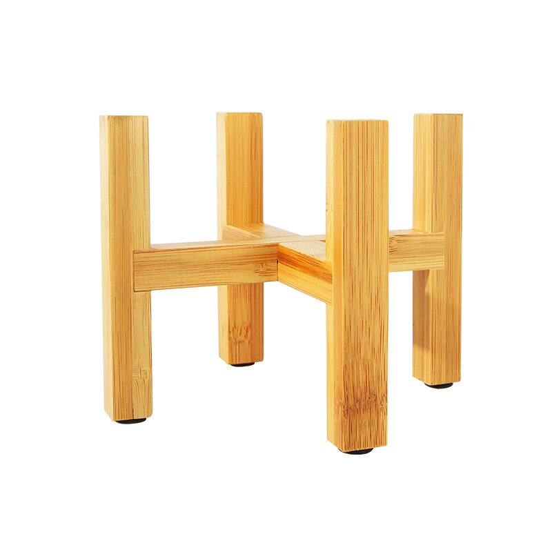 Support de bonsaï autoportant maison balcon bois support de Pot de fleur avec coussinet de pied Surface lisse étagère moderne plante Pot directe