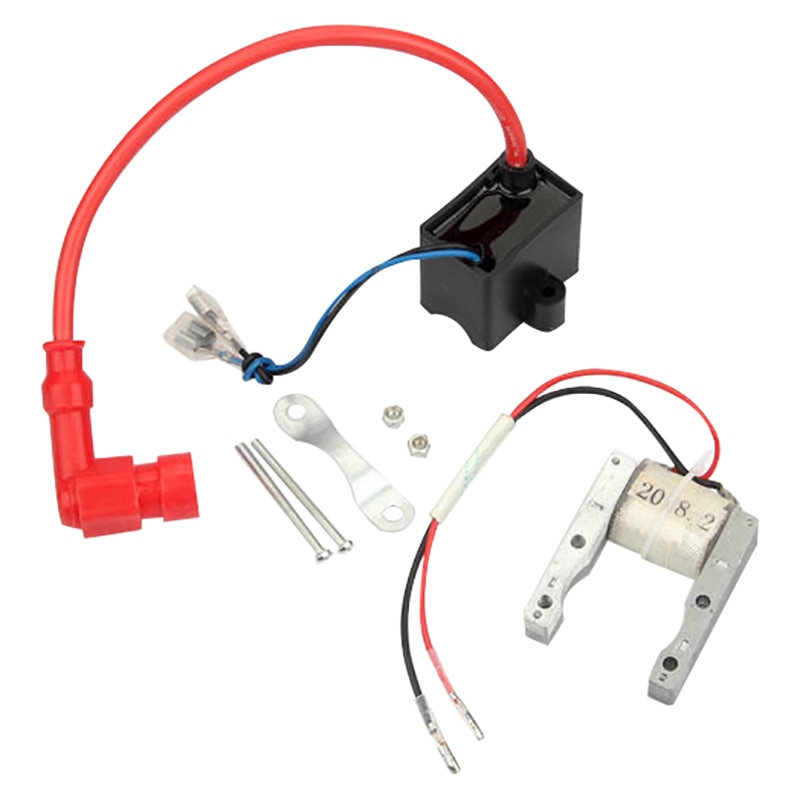 CDI Ignition Coil Magneto For Motorized 49cc 60cc 80cc Engine Bicycle 2-Stroke Engine Motorized Bicycle Bike: together