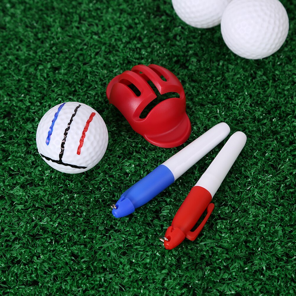 Golf Ball Liner Markers Pen Drawing Alignment Marks Golf Training Tools for Golfer Training Practice Equipment