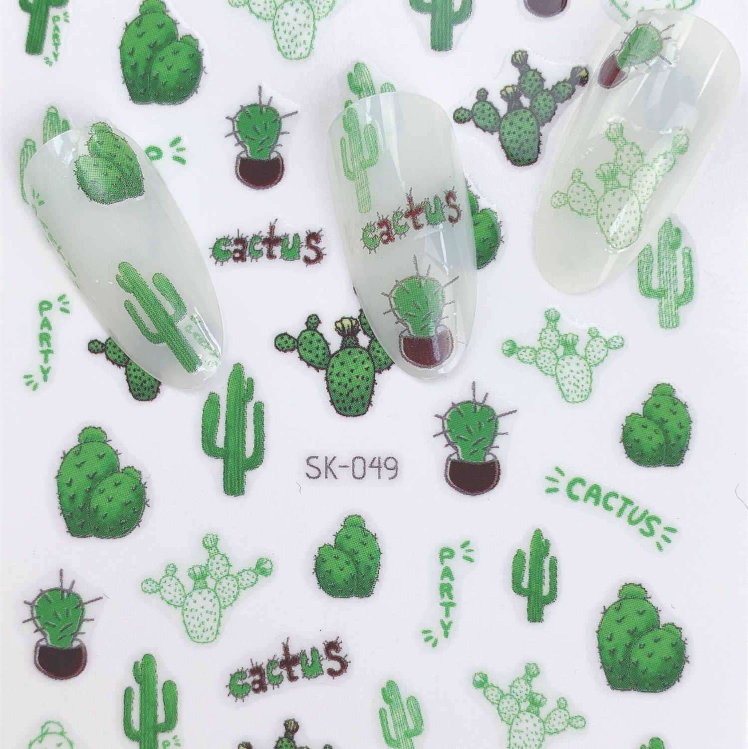 1 stuk zelfklevende nagelstickers uit de hyuna-serie met eipatroon, nageltips, 3d manicurestickers, nageldecoratietools in regenboogkleuren.: Sk -049