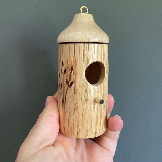Mode Buiten Houten Hummingbird Huis Opknoping Swing Hummingbird Voor Winterkoninkje Swallow Sparrow Huizen Hummingbird: C
