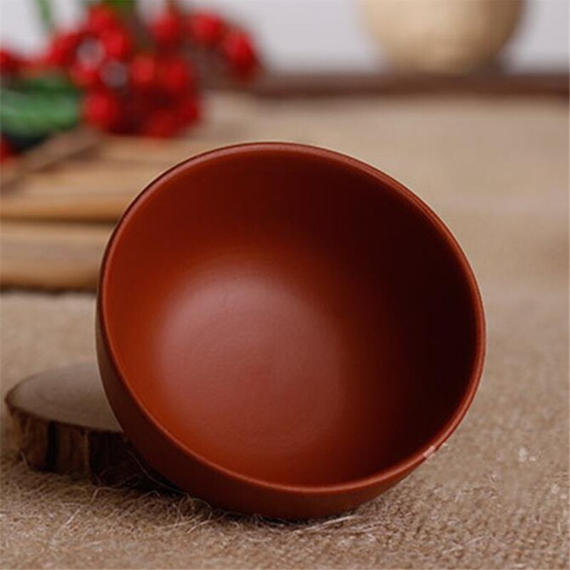 12 Stks/partij Yixing Kopjes Kungfu Thee Cup Paarse Klei Thee Set 30Ml Cups Drinkware Porseleinen Thee Set