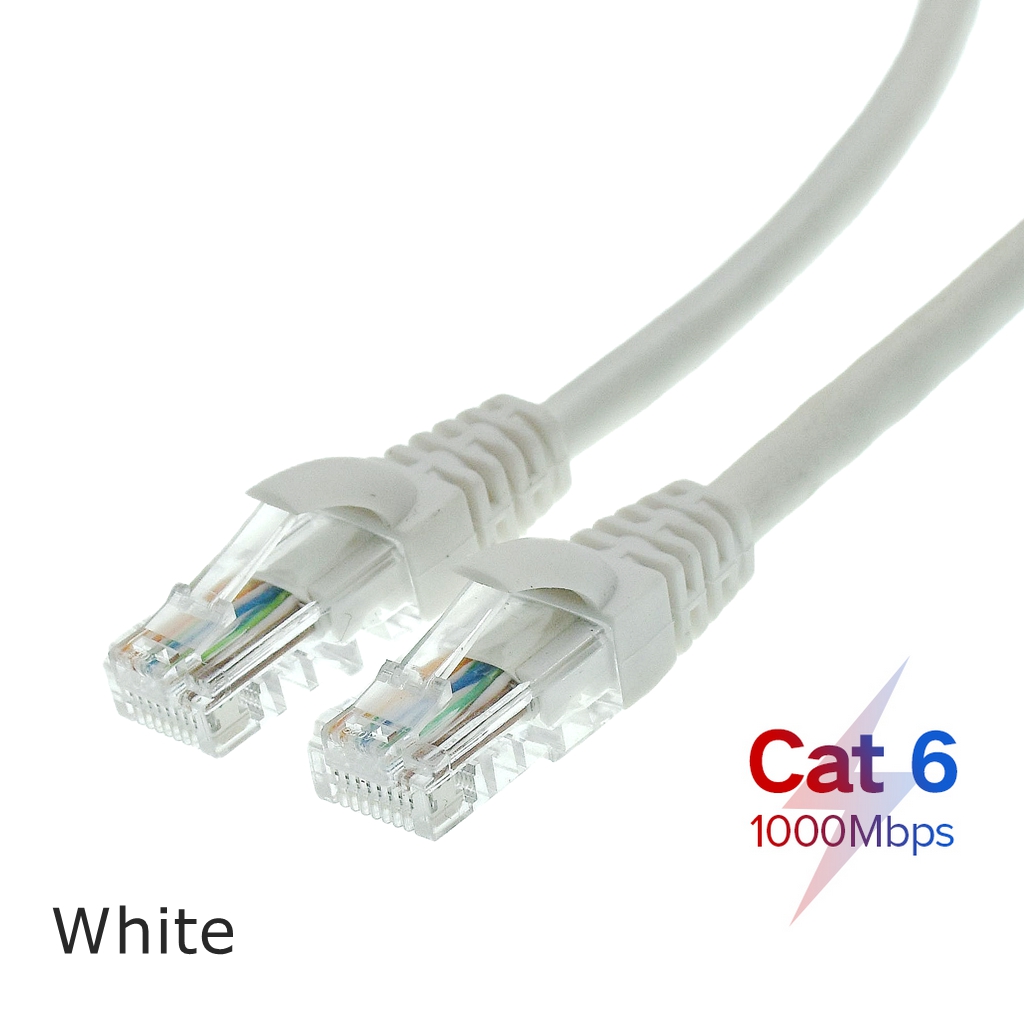 Short CAT6 RJ45 CAT 6 CAT6e cat5a UTP Ethernet Network Router Modem Cable Male to Male RJ45 Patch LAN cable Cord 15cm 30cm 1m: WHITE / 50m
