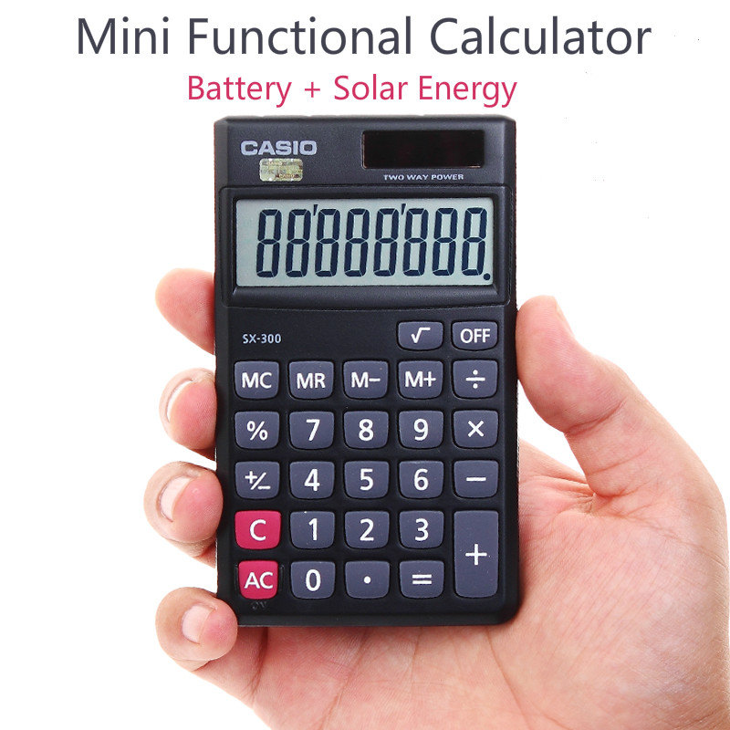 Mini Cute Portable Portable Small Solar Calculator Students Use Examination University Simple Business Office Pocket Calculator