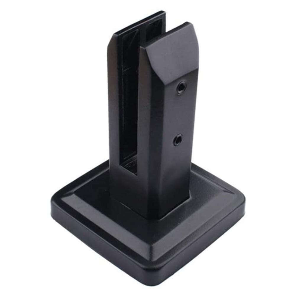Black Stainless Steel Clamp,Glass Panel Pool Fence Staircase Bracket Spigot Balustrade Floor Deck Mount Support Clamp Square: Default Title