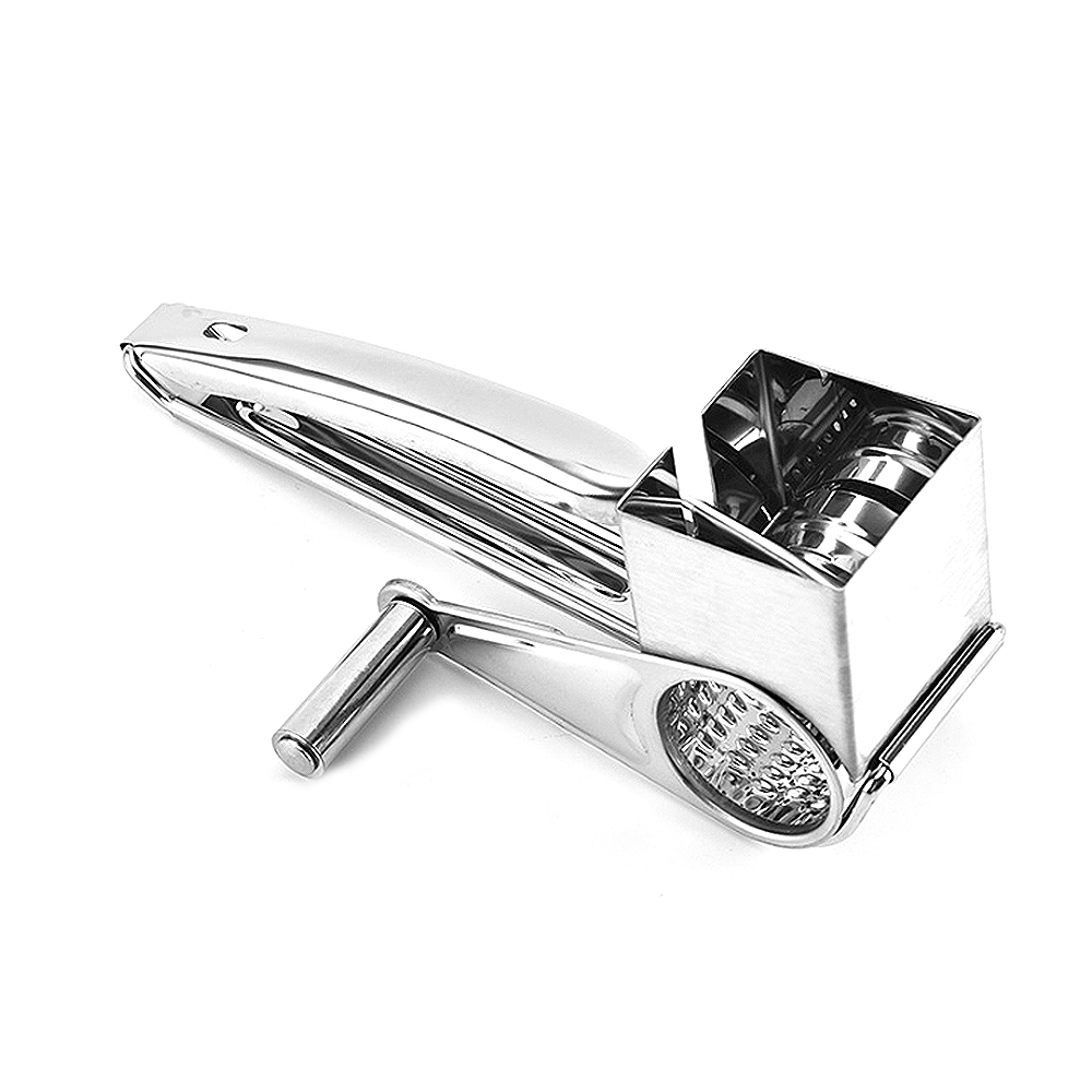 Rotary Cheese Grater Shredder Butter Cutter Cheese Shredder Slicer Garlic Grinder Kitchen tool Stainless Steel Multi-functional