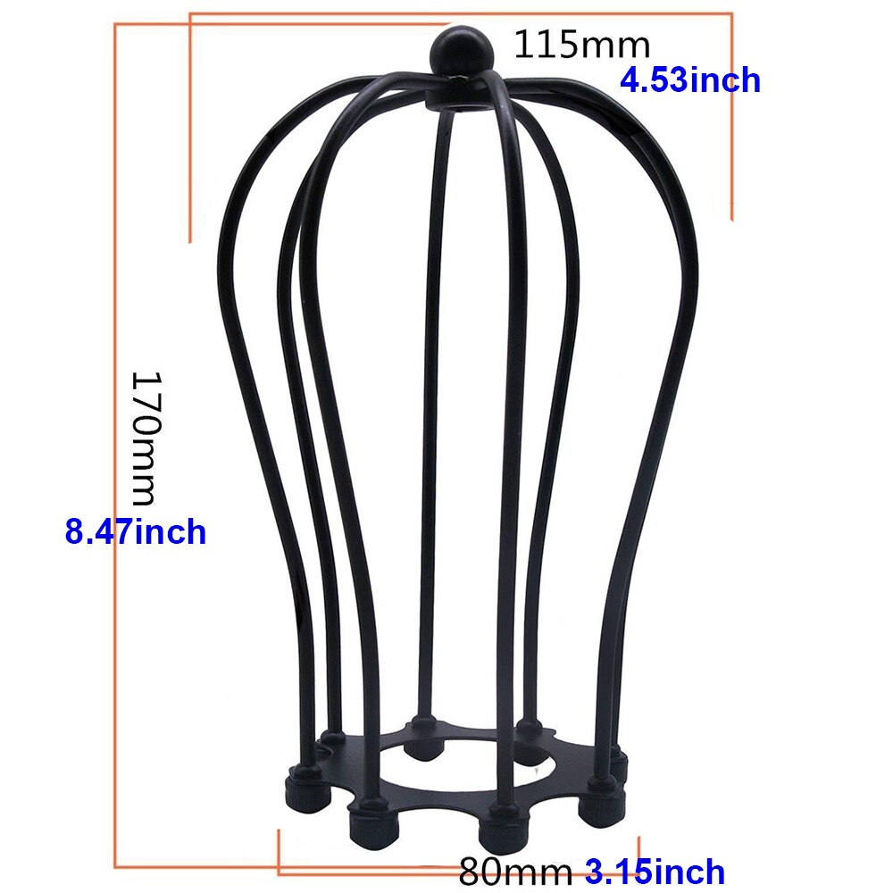 Vintage abat-jour ampoule garde bricolage abat-jour lustre Cage Style industriel salon café Bars décoration D25