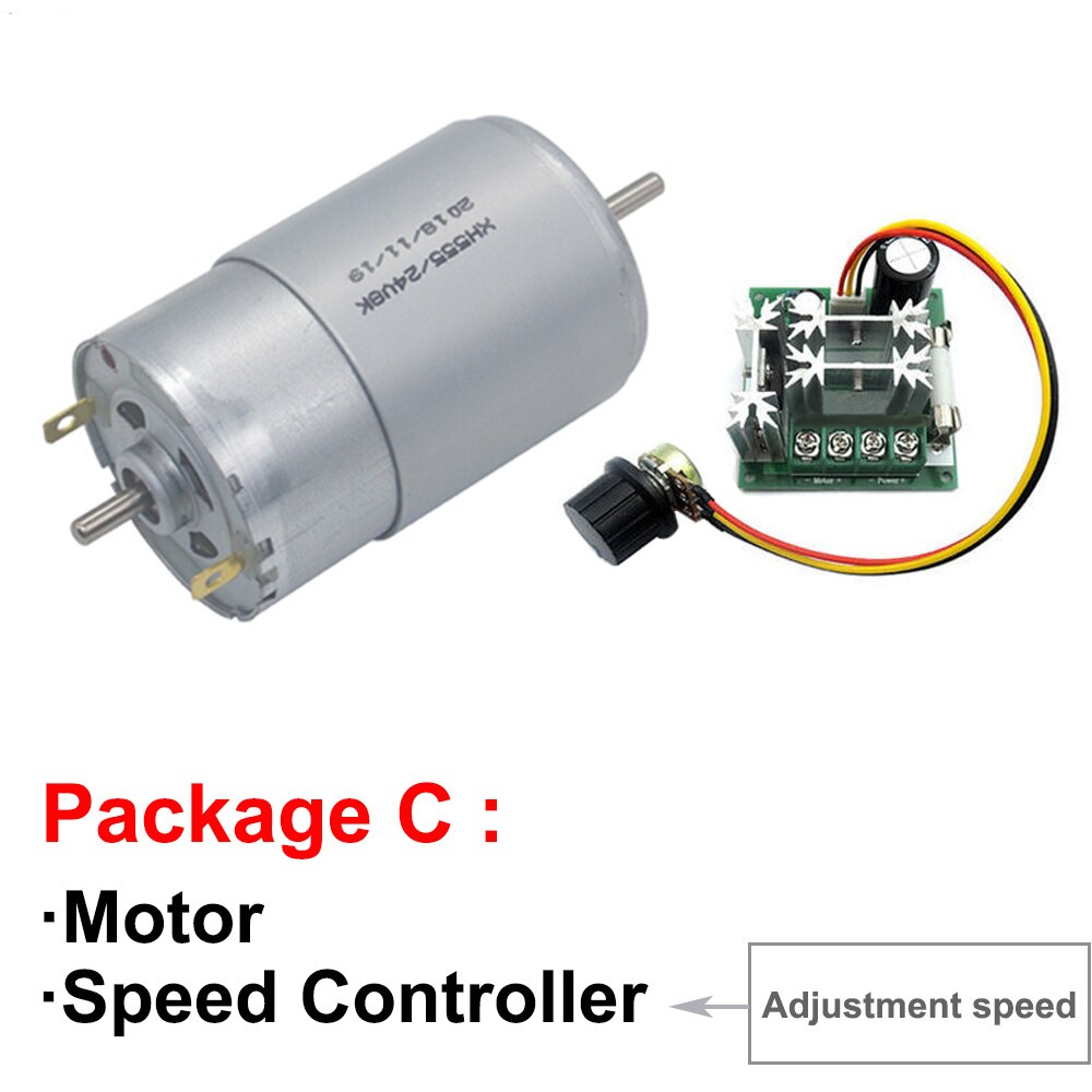 555 Double Output Shaft High Speed 4000/8000rpm Electric 12 V 24 Volt Micro Motors DC 12V 24V Mini Motor