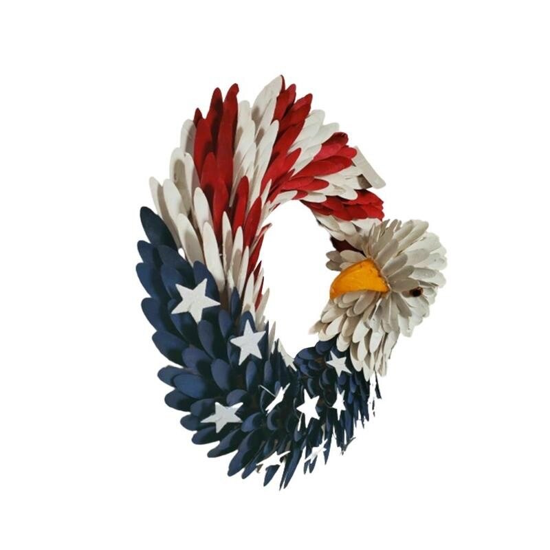 American Eagle Wreath - Patriotic Wreath for Front Door Election Vote President American Eagle Garland