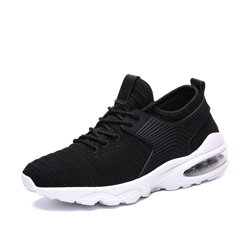 Tenis Masculino Air Cushion Tennis Shoes Breathable Sneakers Sport Shoes Fitness Shoes Male Footwear: Black / 9.5