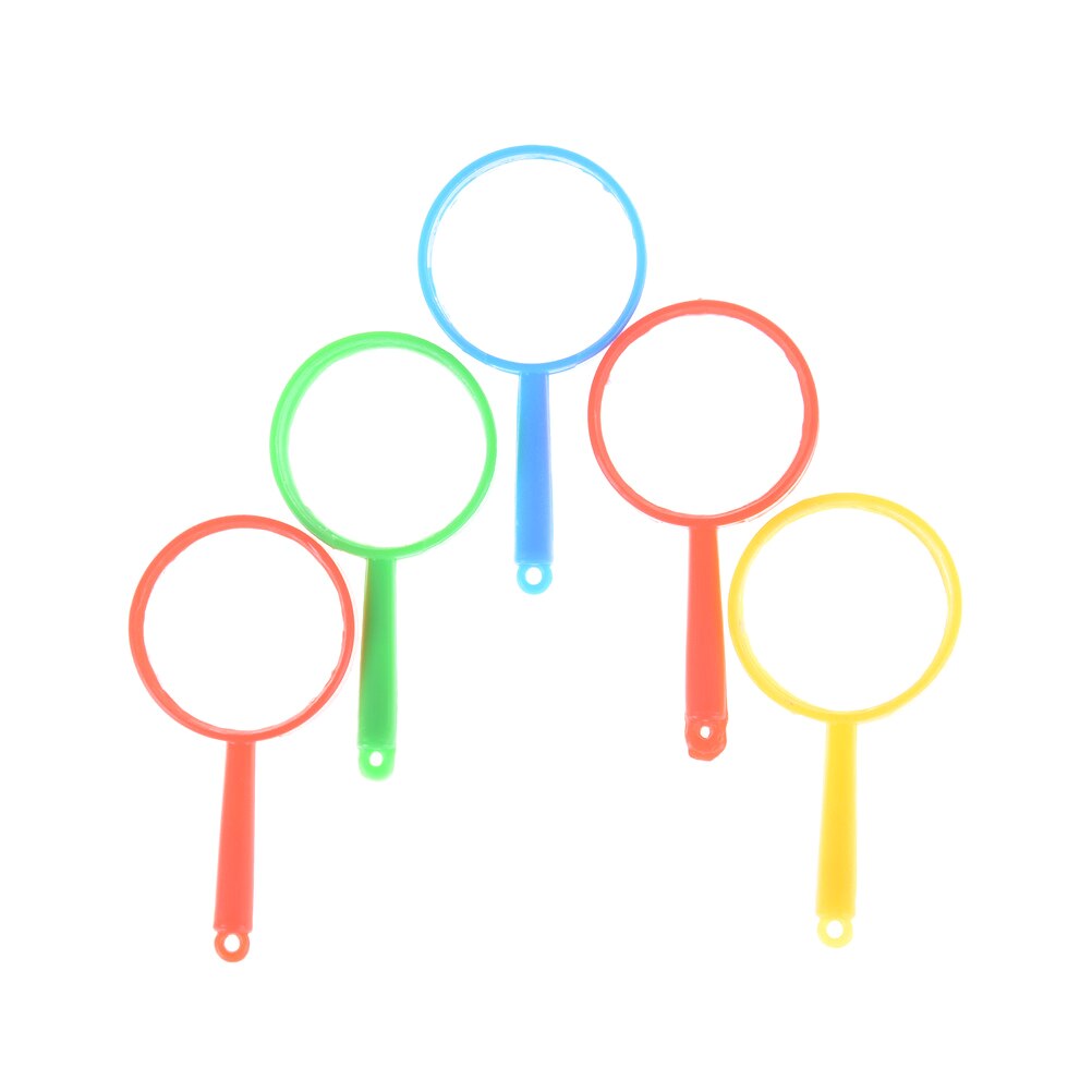 5pcs/lot Colorful Plastic Mini Magnifying Glass Children's Toys Learning Education Toys
