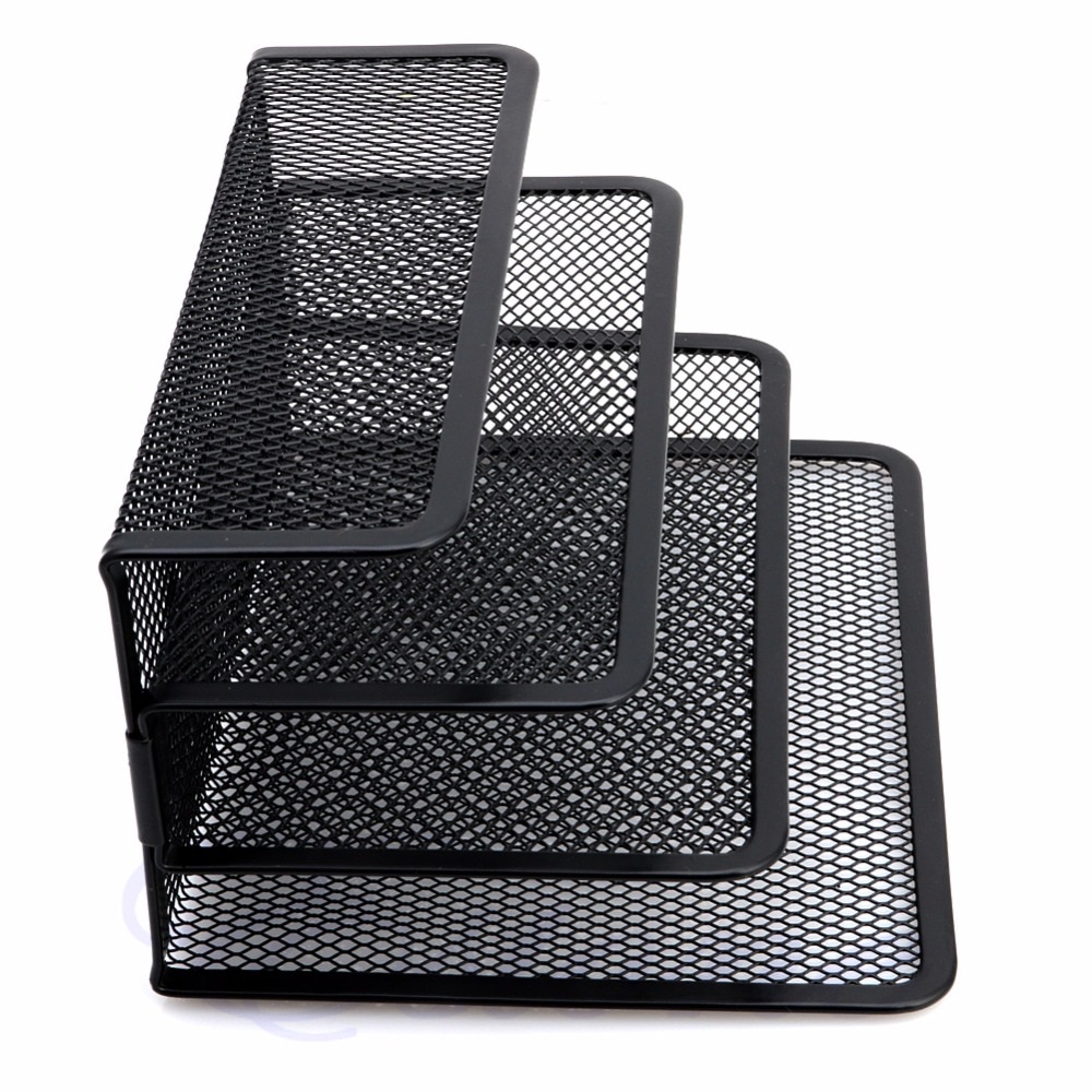 Mesh Letter Sorter Mail Document Tray Desk Office File Organiser Business Black