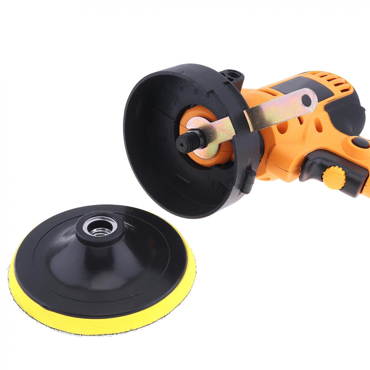 220V 700W Electric Polisher Waxing Machine Floor Scratch Repair Sealing Glaze with 5 Accessories and Self-adhesive Sanding Disc