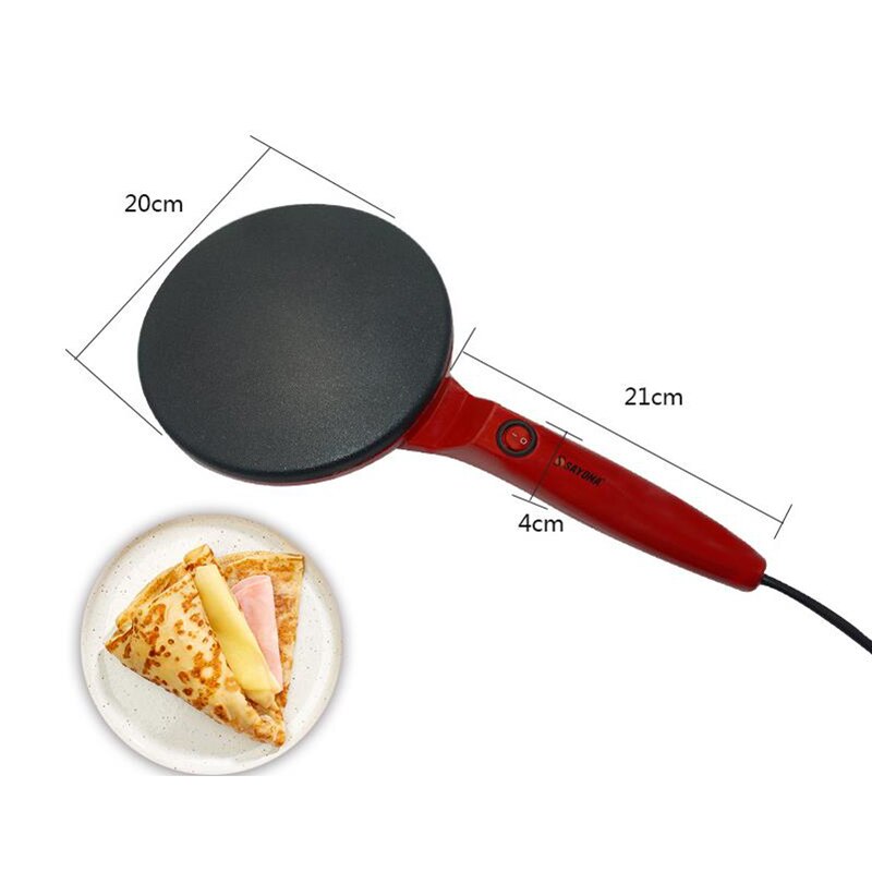 Sayona Automatische Mini Pannenkoek Machine Lente Cake Machine Huishoudelijke Elektrische Bakpan Loempia Wrapper Pannenkoek Pan-Eu Plug