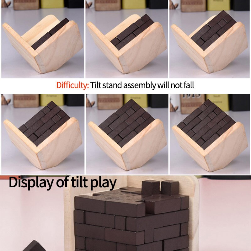 3D Rusland Blokjes Vroege Educatief Speelgoed Kind Houten Puzzels Iq Speelgoed Volwassen Brain Teaser Burr 54T Trowse Kubus Puzzel toy Xmas
