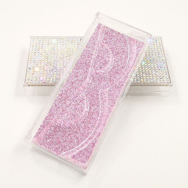 Neue Leere Diamant Lash Box Glitter Nerz Wimpern Fall ohne Wimpern Strass Wimpern Verpackung: J