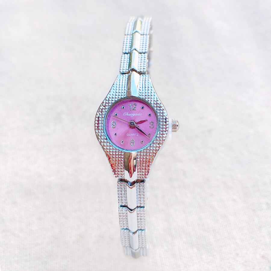 Mode Polshorloge Vrouwen Meisje Prachtige Metalen Legering Band Quartz Armband Horloges 708