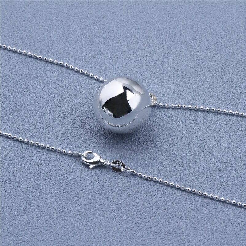 Collier boule brillant carillon de grossesse Bola pendentif 45 "& 30" longue chaîne pour mère