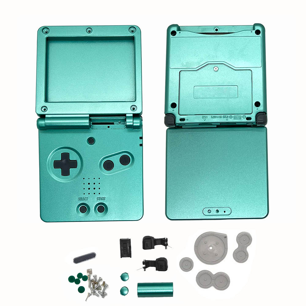 Carcasa Original de repuesto de para Gameboy Advance GBA SP, funda carcasa para consola de juegos con juegos de accesorios: Azul cielo