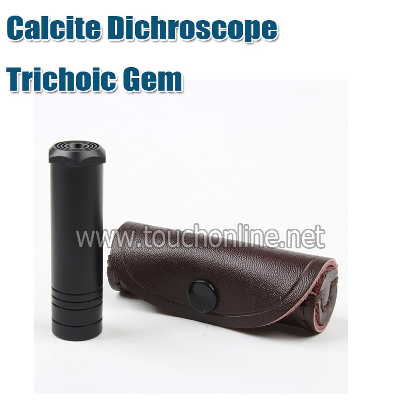Dichroscope de calcita de mano, Gema tricónica y gemas, gemológica Gemología, joyero, probador, herramienta TCD-01