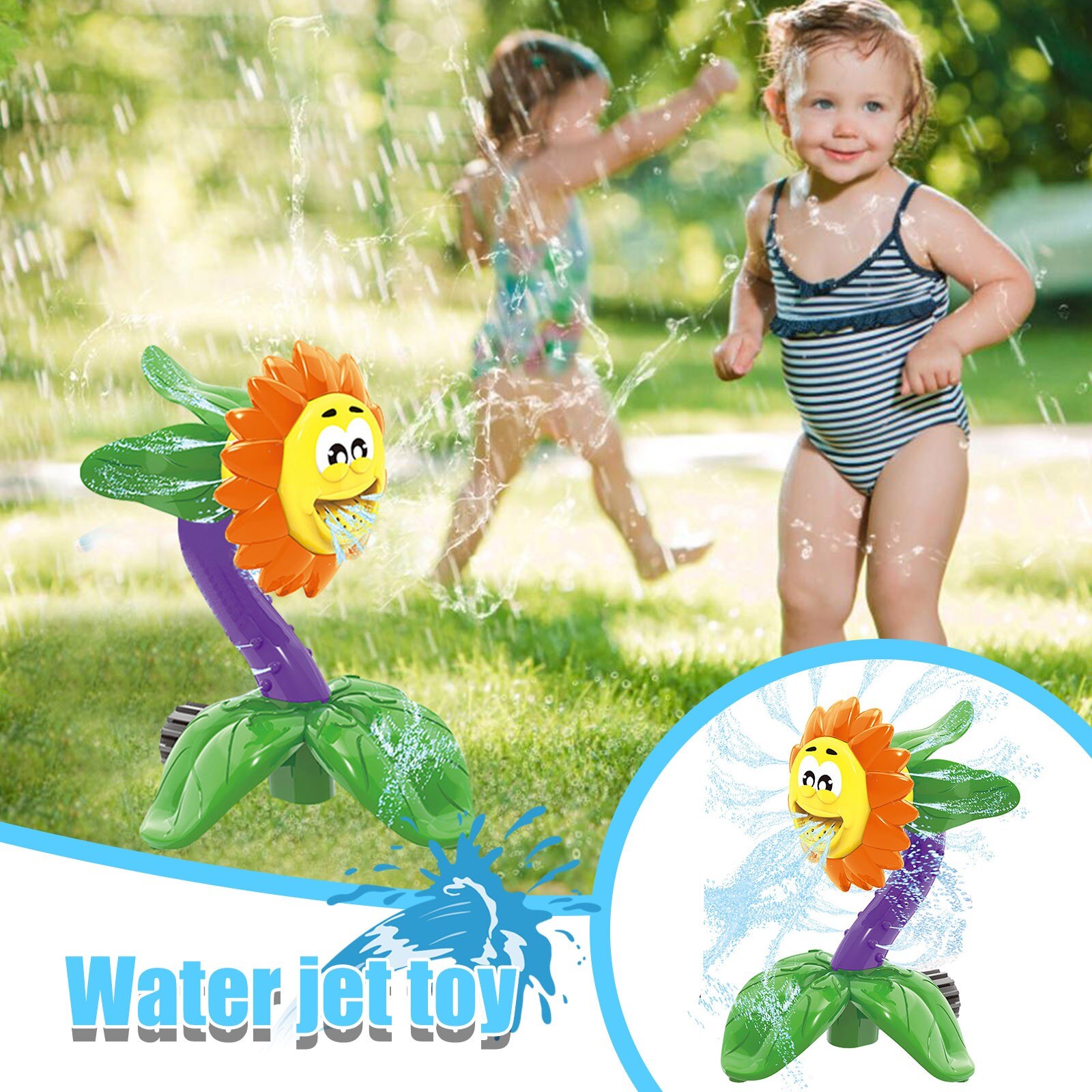 Splash Zonnebloem Tuin Water Sprinkler Gazon Sprinkler Voor Kids Zomer Tuin Zwembad Speelgoed Tuin Speelgoed # G30