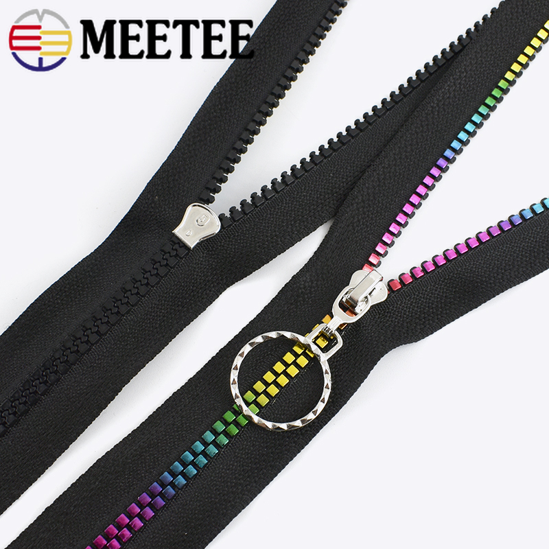 Meetee 2 kpl 40-80cm 5#  hartsi vetoketju auto lukko avopää vetoketjut takki takin korjaus vaihto vetoketju vaatteiden ompelu koristele vetoketjut