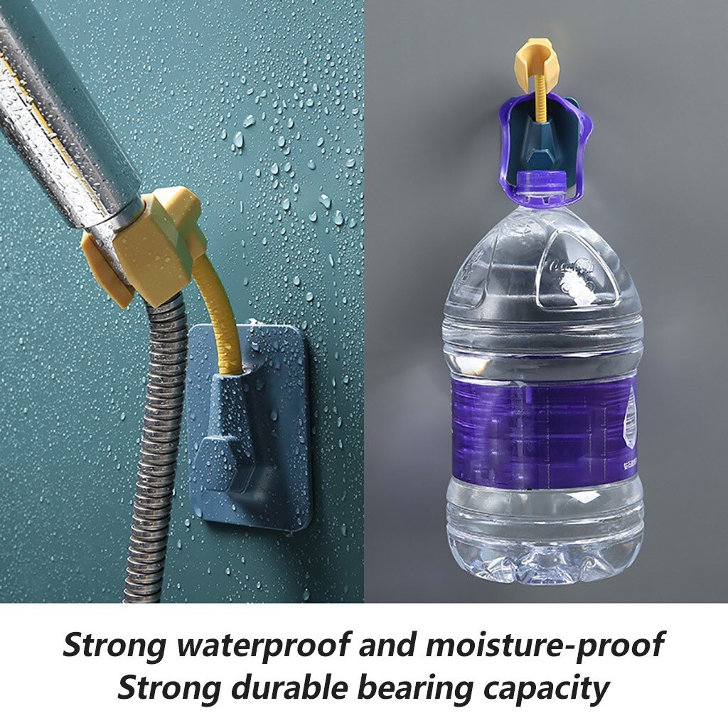Self-adhesive Shower Head Wall-mounted Multifunctional Universal Adjustment Shower Bracket Bathroom Accessories @30