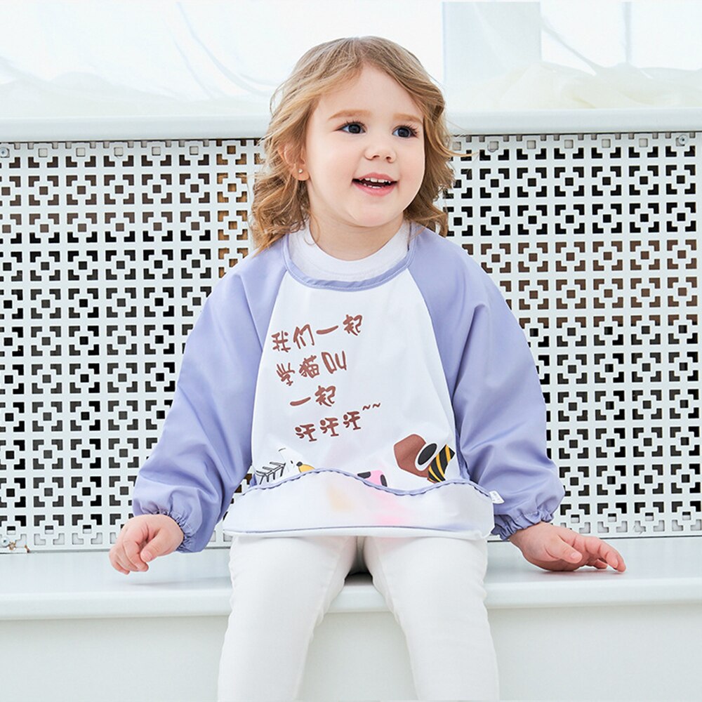 Baogaier Slabbers Kinderen Waterdichte Tela Bib Baby Meisje Jongen Baberos Vlekbestendig Slabbetjes Babero Slabber Voeden Baby Dingen: Have pockets 5