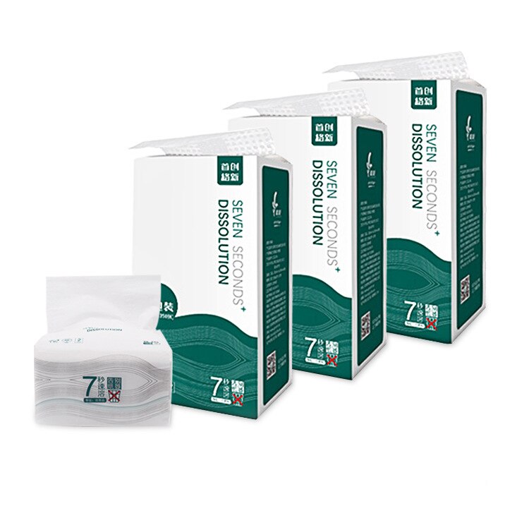 Clean Soft Paper Extraction Tissue Wood Pulp Paper 150 Pumping 3-ply for Home Office Toilet F2